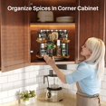 thumbnail image 2 of Organizador Spice Rack Lazy Susan SNTD, altura ajustable 30 cm, 2 of 9