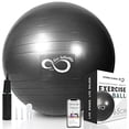 thumbnail image 2 of Live Infinitely Exercise Ball (55cm-95cm) Extra Thick Professional Grade Balance & Stability Ball- Anti Burst Tested Supports 2200lbs- Includes Hand Pump & Workout Guide Access, 2 of 4