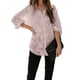 thumbnail image 2 of Camisa De Moda Para Mujer, Camisa De Manga Larga Con Solapa Elegante Estampado Floral Con Botones Para Dama Para Vacaciones Para Ir De Compras ANGGREK Otros, 2 of 6