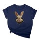 thumbnail image 1 of Tops de Cuello Alto para las Mujeres Amante Impreso Camiseta Cuello Redondo Manga Corta, Poliéster Spandex, 1 of 7