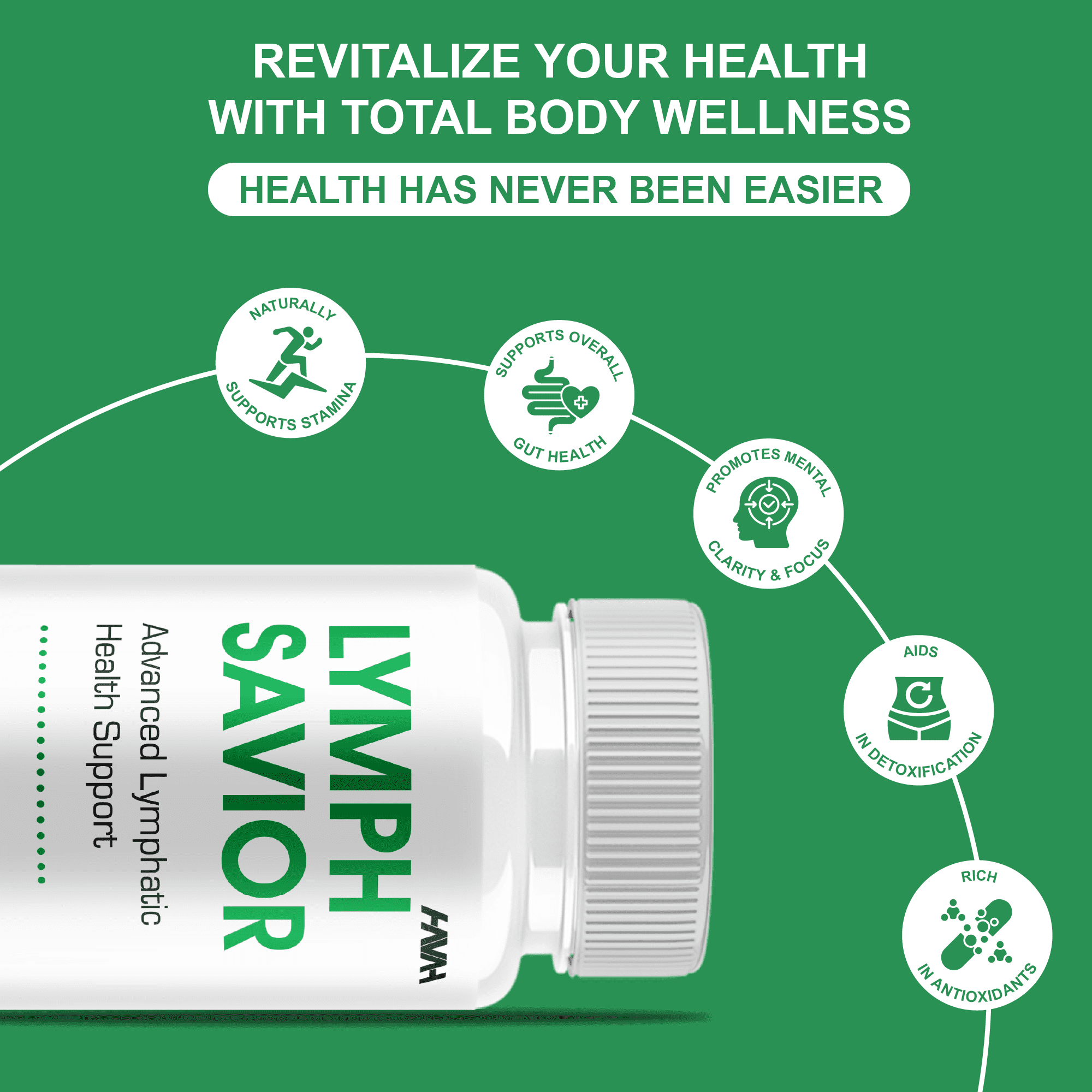 Lymph Savior Lymphatic Health Support, LymphSavior Advanced (60 Capsules)