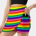 thumbnail image 3 of 2024 Pride Flag Skirt LGBT Colorful Stripes Streetwear Casual A-line Skirts Cute Mini Skirt Graphic Big Size Short Bottoms, 3 of 7