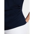 thumbnail image 4 of Terra & Sky Women’s Plus Pleated Shoulder Top with Short Sleeves, Size 0X-5X, 4 of 5