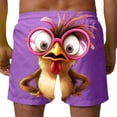 thumbnail image 5 of Yaoyar Men Swim Trunks 2026 Funny 3D Cartoon Expression Face Print Mens Beach Shorts Casual Boarding Short with Pockets, 5 of 6
