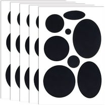 Puffer Down Jacket Repair Patch Kit, 40Pcs/5 Sheets Nylon Fabric Repair Patch Self Adhesive Waterproof Stick On Patches Tape for Jackets Coat Clothing Tent Sleeping Bags Ski Pants Holes, Black