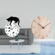 thumbnail image 2 of Reloj de pared colgante silencioso con forma de gato, con movimiento analógico silencioso que no hace y madera maciza, diseño creativo para sal, 2 of 8