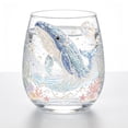 thumbnail image 7 of SLYNSHome Underwater Sea Animal Print Stemless Wine Glass, Tropical Ocean Themed Clear Tumbler, Octopus Pattern Cocktail Cup For Summer Table Decor & Holiday Gift, 7 of 7