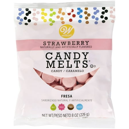 Wilton Strawberry Candy Melts Candy 8 Oz Walmart Com