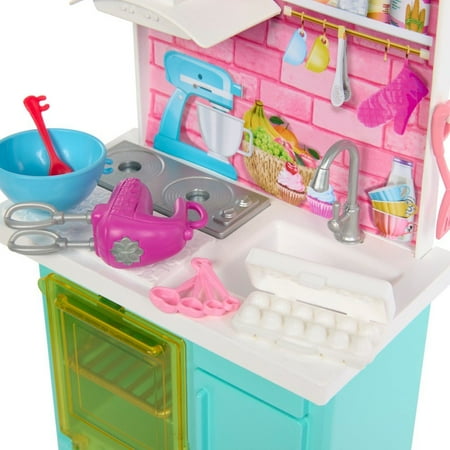 Barbie - Celebration Fun Baking & Kitchen with Dolls Playset