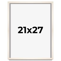 21x27 Frame White Wheat Solid Wood Picture Frame | Moulding Width 0.75 Inches | Interior Depth 0.5