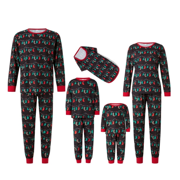 Pijamas navideños familiares a juego Fiomva. Pijamas navideños a juego para familias, adultos, adolescentes, niños y bebés.