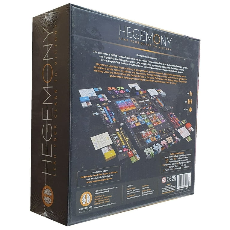 Hegemony: Lead Your Class to Victory - Unique Asymmetric Card Driven Game, Political Economic Board Game, Ages 14+, 2-4 Players Hegemony: Lead Your Class to Victory - Unique Asymmetric Card Driven Game, Political Economic Board Game, Ages 14+, 2-4 Players