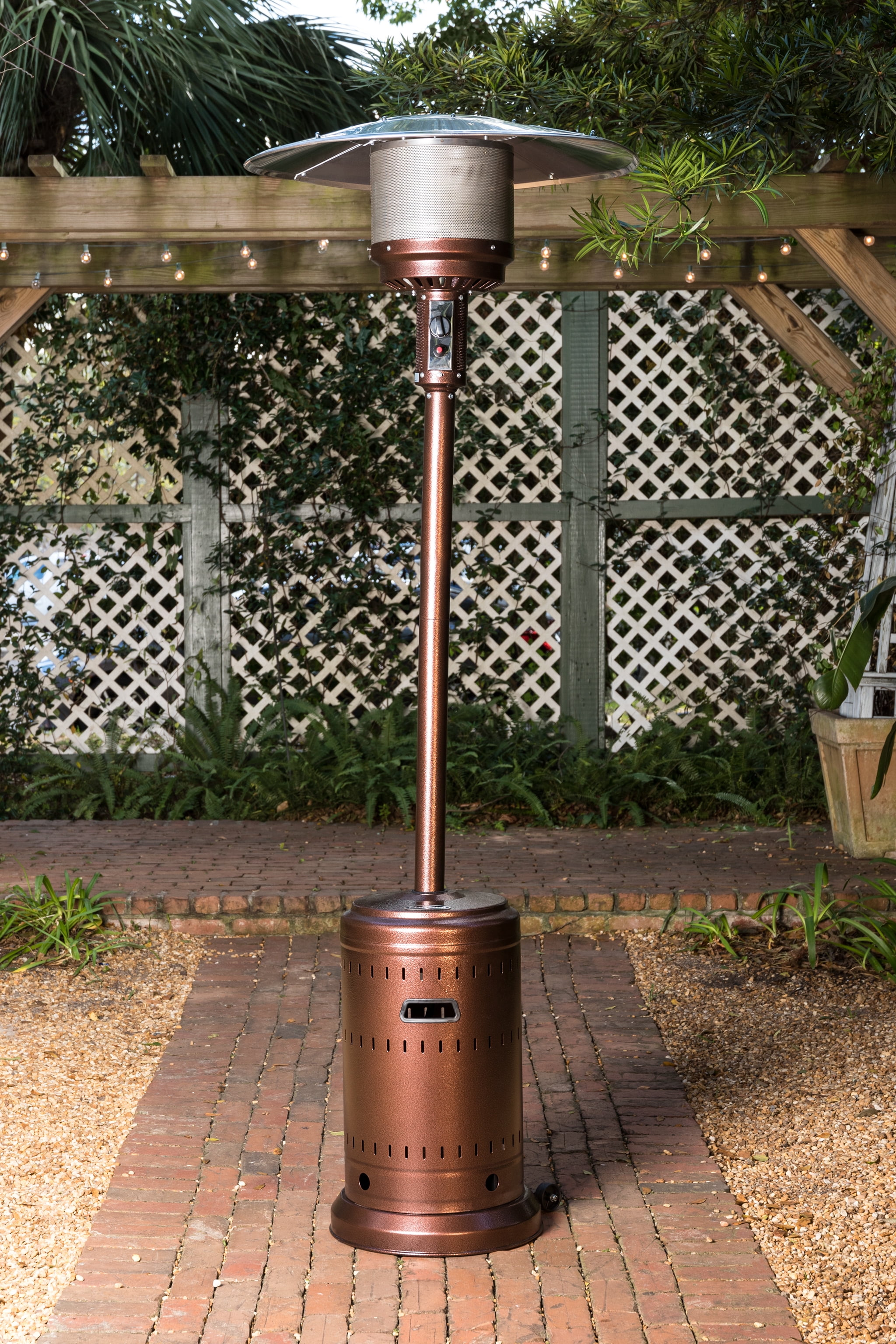 Aged Chestnut Finish Patio Heater