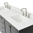 thumbnail image 7 of ARIEL Cambridge 72 Inch Double Rectangle Sink Bathroom Vanity With Carrara White Quartz Countertop 1.5 Edge In Espresso, 7 of 7