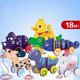 thumbnail image 3 of Lovely Cartoon Duck Puppy Pull Drag Rope Tractor Toddler Baby Walk Learning Toy 26-27s, 3 of 5