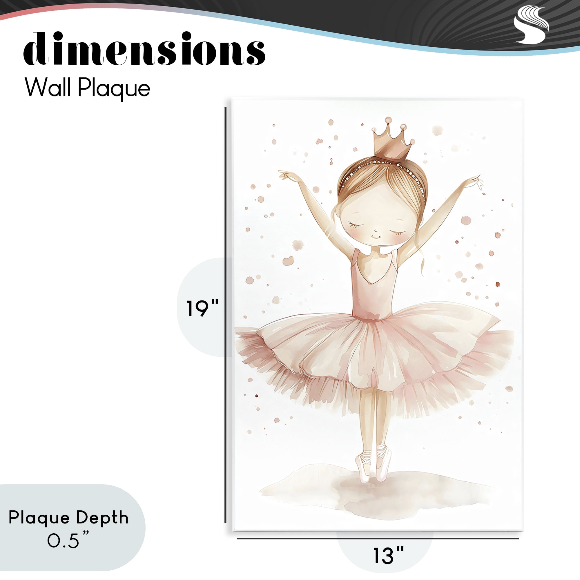 Stupell Industries Sweet Pink Tutu Wall Plaque Art, design by Creative Studio