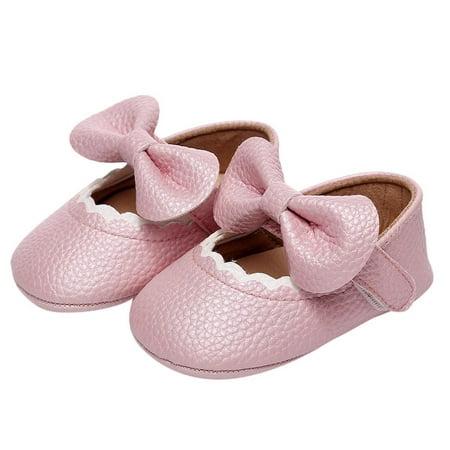 

NIUREDLTD Girls Single Shoes Ruffles Bowknot First Walkers Shoes Toddler Sandals Princess Shoes Size 14