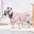thumbnail image 4 of Dog Pet Warm Dress Hoodie Floral Bubble Skirt Girl Dog Cat Winter Coat Outfit Clothes, Pink, XS, 4 of 10