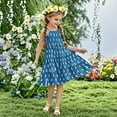thumbnail image 2 of 13-14 Years Girls Sleeveless Elegant Floral Lace A-line Flared Swing Party Dress for 3-12 Years Kid, 2 of 7