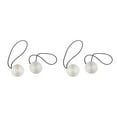 thumbnail image 3 of yingyy 1/2/3/5 2pcs Rideau Tieback Ronde Polyester Remplacement Simple Style Ménage Cuisine Parasol Drapé Fixation Fixation Lumière Argent 2PCS, 3 of 6