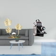 thumbnail image 2 of Estatua de figura,Estatuas de hojas y flores de metal,esculturas decorativas,Figuras decorativas para el hogar,para estante,mesa o vitrina.,Estatua de cámara,Figura coleccionable de estatua de, 2 of 8
