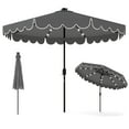thumbnail image 1 of Gymax 9.3 FT Solar Patio Umbrella w/ 32 LED Lights & Tilt Adjustment, 1 of 10