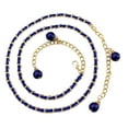 thumbnail image 2 of Blue women belts for jeans Thin Belt Sweet Chain Microfiber Adjustable Thin Waist Belt with Gold Buckle for Dresses Jeans & Trousers One Size, 2 of 9