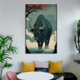 thumbnail image 6 of Chinese Zodiac Sign Poster OX Wall Art Picture Painting Poster Canvas Print Posters Artworks Bedroom Living Room Decor 16x24inch(40x60cm), 6 of 6
