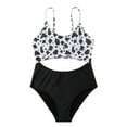 thumbnail image 2 of Girls Beach Sport Swimsuit Jumpsuit Bathing Suit Swimwear For Size 8-14 Years Black qILAKOG Size 9-10 Years, 2 of 7