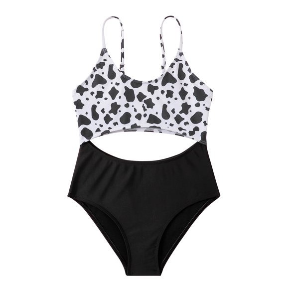 Elainilye Fashion Girls Tankinis Two Pieces Swimsuits 2pcs Set Bathing Suits Summer Kids Swimwear, Sizes 8-14 Years