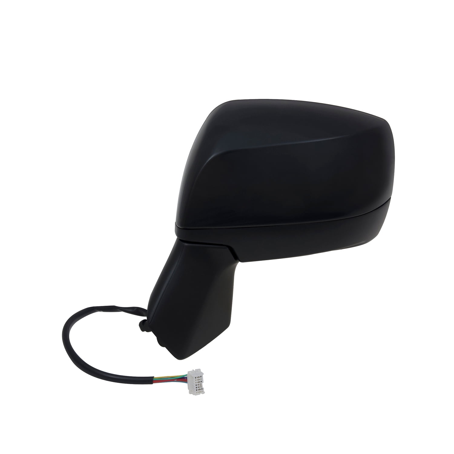 71014U - Fit System Driver Side Mirror for 14-18 Subaru Forester, textured black w/ PTM cover, foldaway, w/o memory, w/o blind spot detection, Power