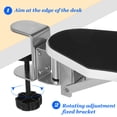 thumbnail image 3 of SKISUNO Foldable Elbow Pads For Desk Adjustable Computer Armrest White 1Set, 3 of 7
