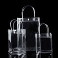 thumbnail image 2 of SPRING PARK PVC Transparent Clear Beach Tote Makeup Shoulder Bags Handbag, 2 of 7
