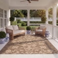 thumbnail image 3 of Safavieh Courtyard Phyliss Floral Indoor/Outdoor Area Rug, Dark Beige/Beige, 5'3" x 7'7", 3 of 10