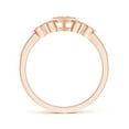 thumbnail image 2 of ANGARA Natural 0.04 Ct. Diamond Heart Promise Ring in 14K Rose Gold for Women (Ring Size: 12), 2 of 8