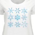 thumbnail image 4 of Inktastic Winter Snowflakes Women's Plus Size T-Shirt, 4 of 5
