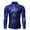 Blue, variant on Shiny Metallic Shirt for Men Long Sleeve Button Down Collared Sparkly Sequin Shirt for 70s Disco Nightclub Party