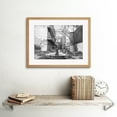thumbnail image 2 of Vintage Black and White Photograph Old French Courtyard Fountain Swing New Orleans Louisiana Artwork Framed Wall Art Print 12X16 Inch, 2 of 3