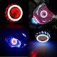 thumbnail image 3 of Faro Ojo Angel Y Demonio Lupa Led Moto Auto Tipo Turbina, 3 of 7