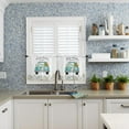 thumbnail image 3 of Truck Daisy Flower Tier Curtains 27.5x36inch - 2 Panels Rod Pocket Valance Curtains Half Window Curtain Tiers for Bathroom Kitchen Cabinet Rod Pocket, Wild Floral Fresh Design Farmhouse, 3 of 5