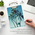 thumbnail image 5 of ALAZA Plastic Clipboard A4 Letter Size Decorative Clipboards for Students Women Men 9" x 12.5" Summer Palm Tree, 5 of 6