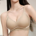 thumbnail image 3 of Lace Seamless Everyday Bras for Women, No Underwire Full Cup Brassiere, Comfortable Unlined Wirefree Bra, 3 of 7