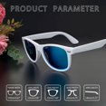 thumbnail image 4 of Gafas de sol Joopin Trendy con lentes azules polarizadas cuadradas de gran tamaño, 4 of 6
