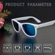 thumbnail image 4 of Gafas de sol Joopin Trendy con lentes azules polarizadas cuadradas de gran tamaño, 4 of 6
