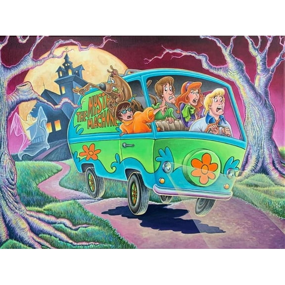 Diamond Painting Kits for Adults Cartoon Beginners Round Full Drill 5D DIY Diamond Art Kits Scooby Picture Art for Home Wall Decor Gift 12x16 inch