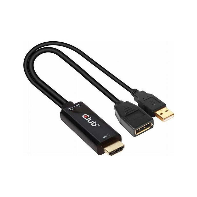 USB to HDMI-compatible Adapter Audio Video Converter Cord Cable 2.6FT 