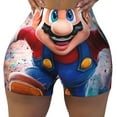 thumbnail image 2 of Lsque Mario Pattern High Waisted Biker Shorts for Women-Tummy Control Fitness Athletic Workout Running Yoga Gym Shorts,Moisture-Wicking-XX-Large, 2 of 9