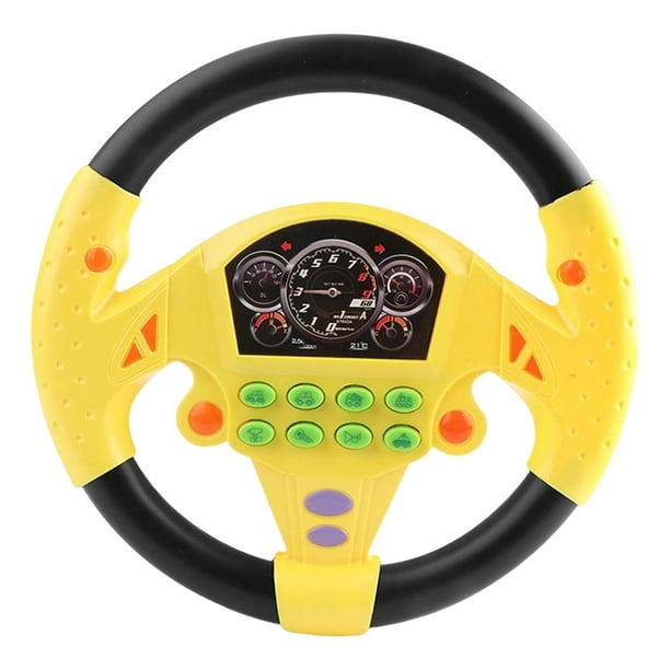 Volante Musical Interactivo Para Niños De 3 Años En Adelante – Juegos De Carreras Con Sonidos, USB O Pilas, Incluye Accesorios