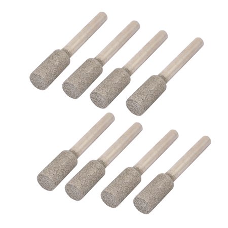 Diamond Flat End Bur Drilling Engraving Tool Kits Drill Bits Metal