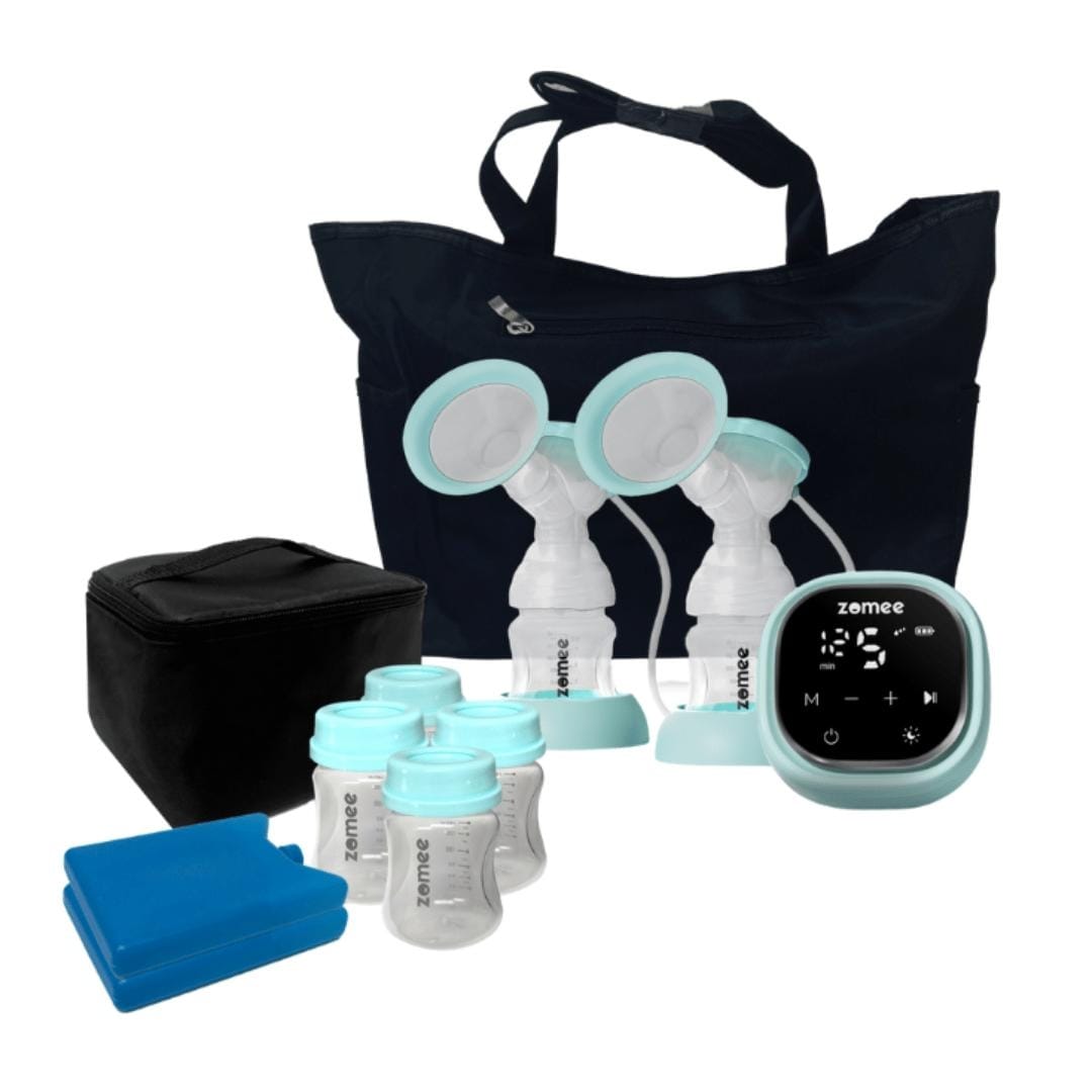 ZOMEE Z2 with Manual Pump Adapter + Tote & Cooler Bag - Blue